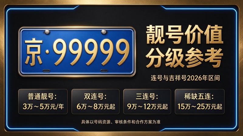 闲置车牌指标价格明细表解析